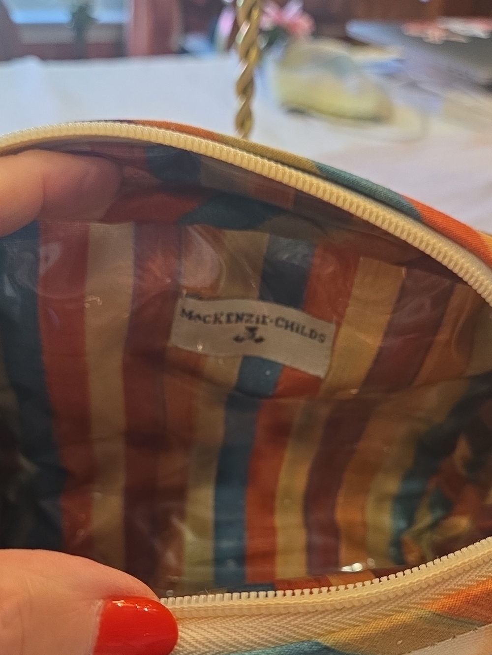 McKenzie Childs Cosmetic Bag - Picture 2 of 3